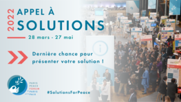 Forum de Paris sur la Paix - Appel à solutions 2022